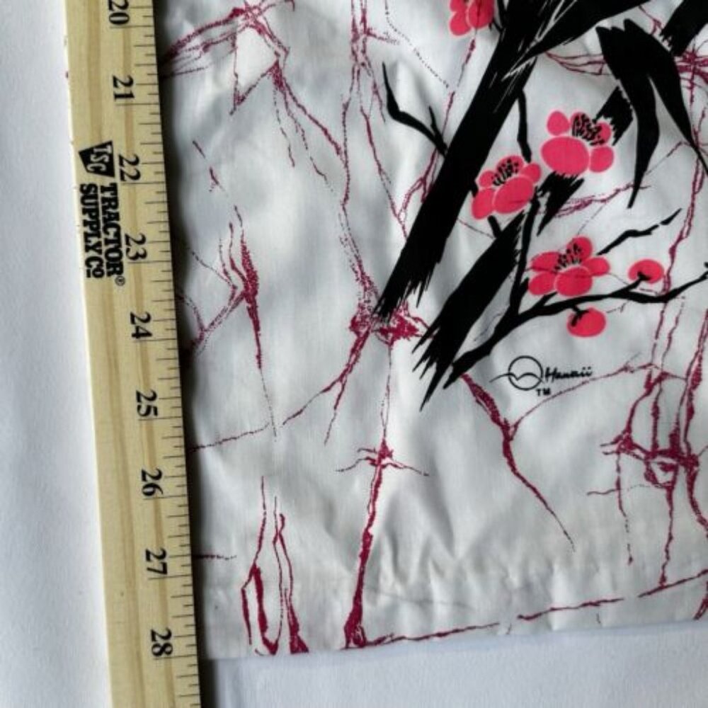 Laurie Lei Dress Juniors One Size White Hawaiian Bamboo Floral Cotton Blend Tie - Picture 4 of 16